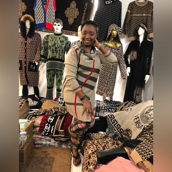 NWT brown fancy designed outfit for fall and winter . - Picture 7 of 7